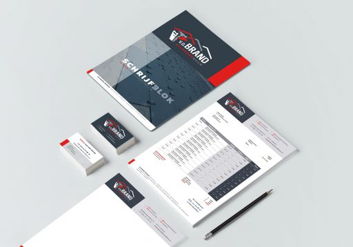 Huisstijl vormgeving v.d. Brand allround bouw