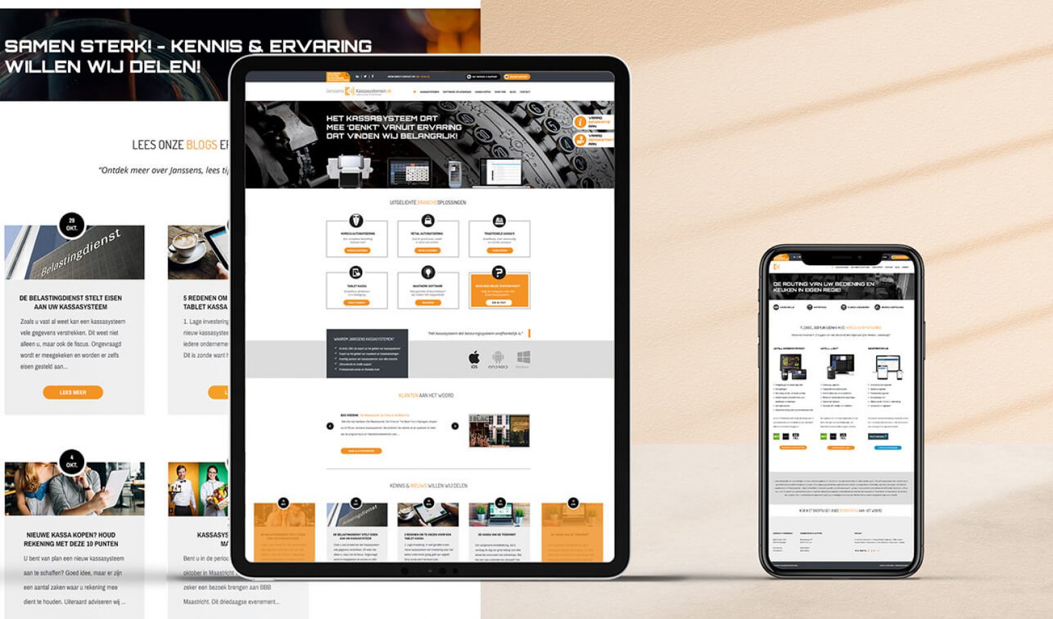 Webtemplate design Kassasystemen.nl
