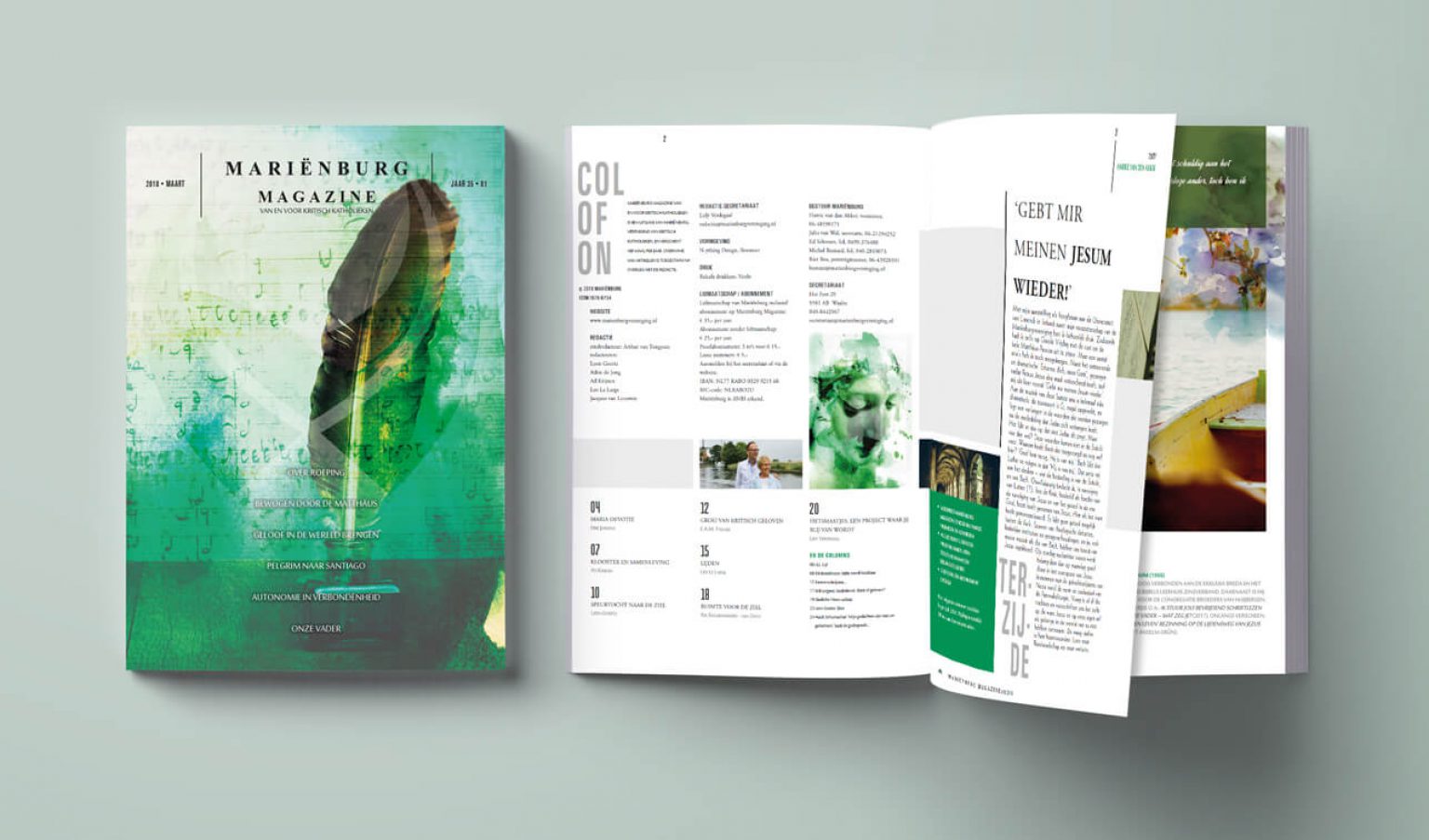 DTP & Opmaak Mariënburg magazine