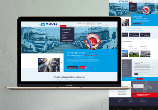 Website CMS transportbedrijf Nico Mooij
