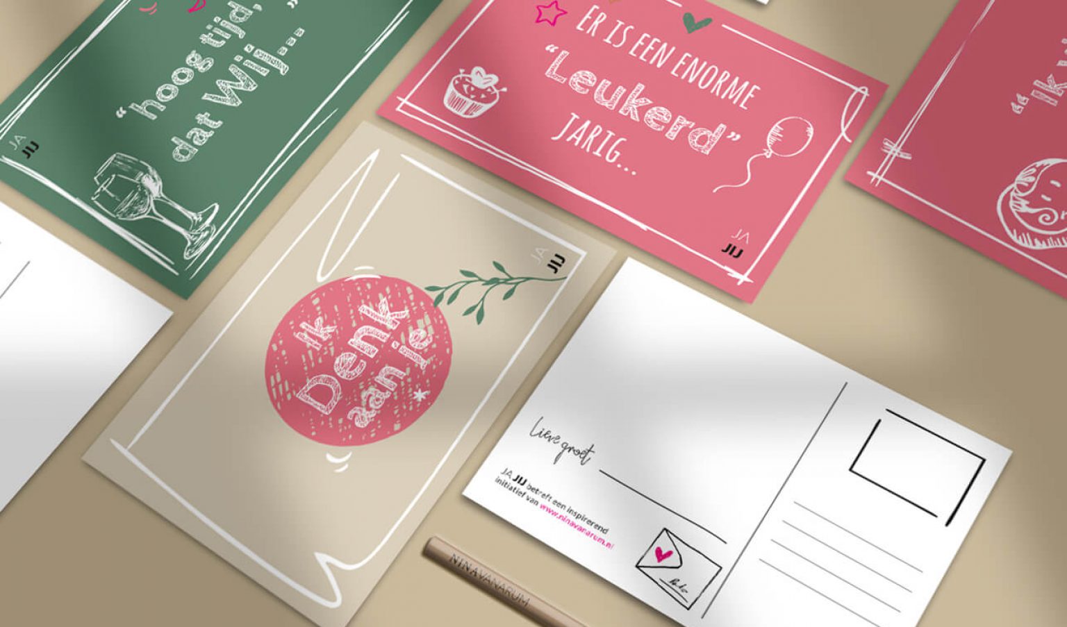 Ansichtkaarten set JA JIJ