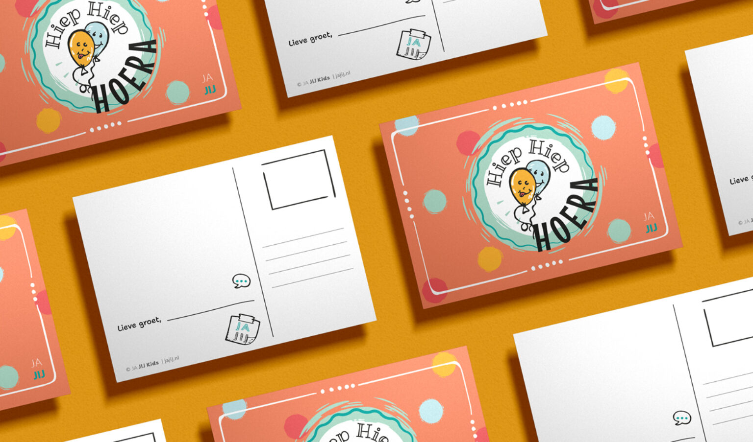 Ansichtkaarten set JA JIJ Kids