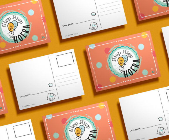 Ansichtkaarten set JA JIJ Kids