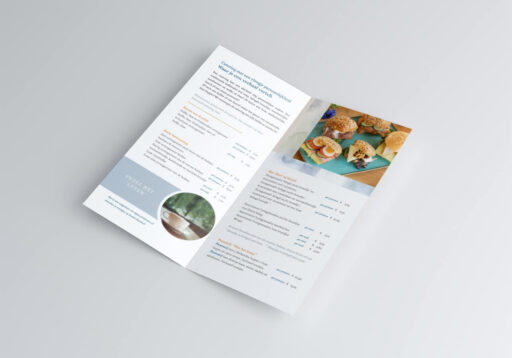 Cateringfolder ontwerp voor Binnenplaats Hanshof