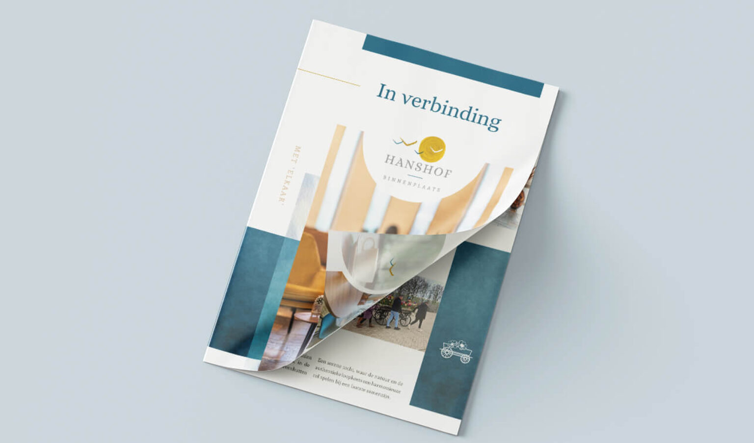 Representatieve folder voor uitvaartlocatie Binnenplaats Hanshof in Cuijk